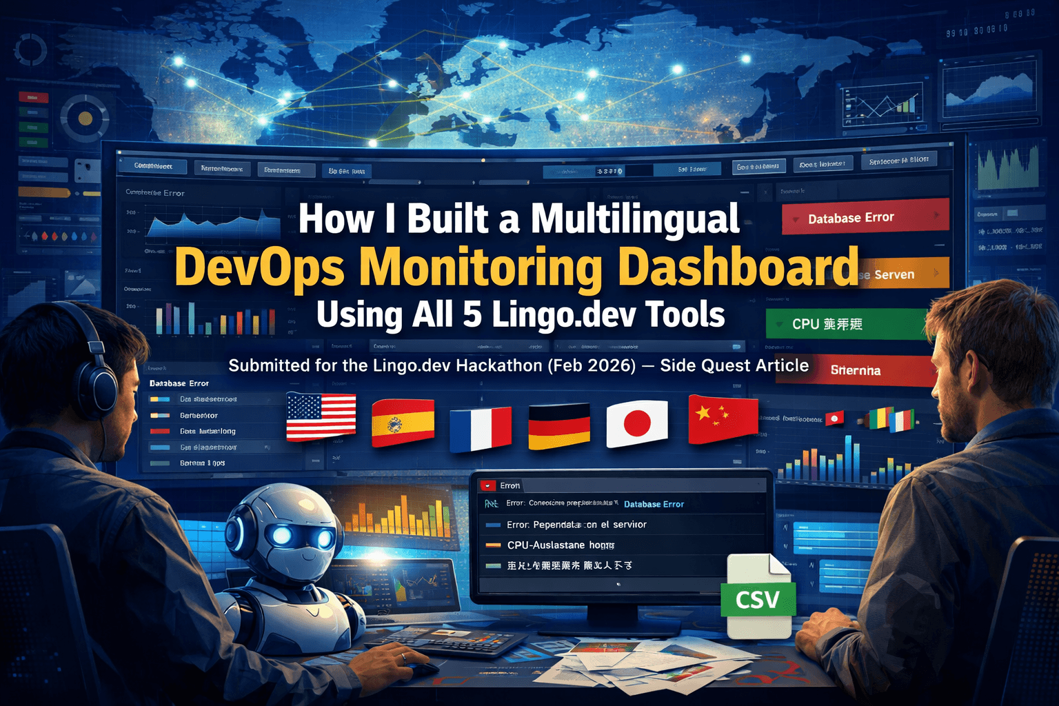 How I Built a Multilingual DevOps Dashboard With All 5 Lingo.dev Tools